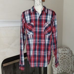 EUC♡ LEVI'S PLAID BUTTON DOWN